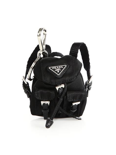 prada mini backpack keychain|Women's Bag Charms And Keychains .